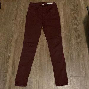 rag & bone high rise ankle skinny